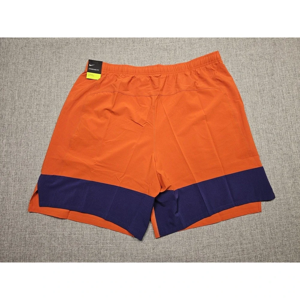 Clemson Tigers Shorts Mens 2XL Orange Nike Dri Fit Flex Football Team Issued
